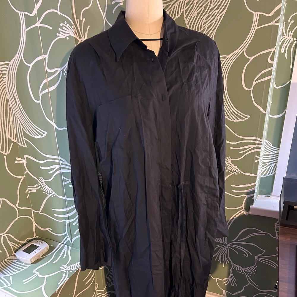 Ann Demeulemeester Button Up Shirt Dress Relaxed Fit